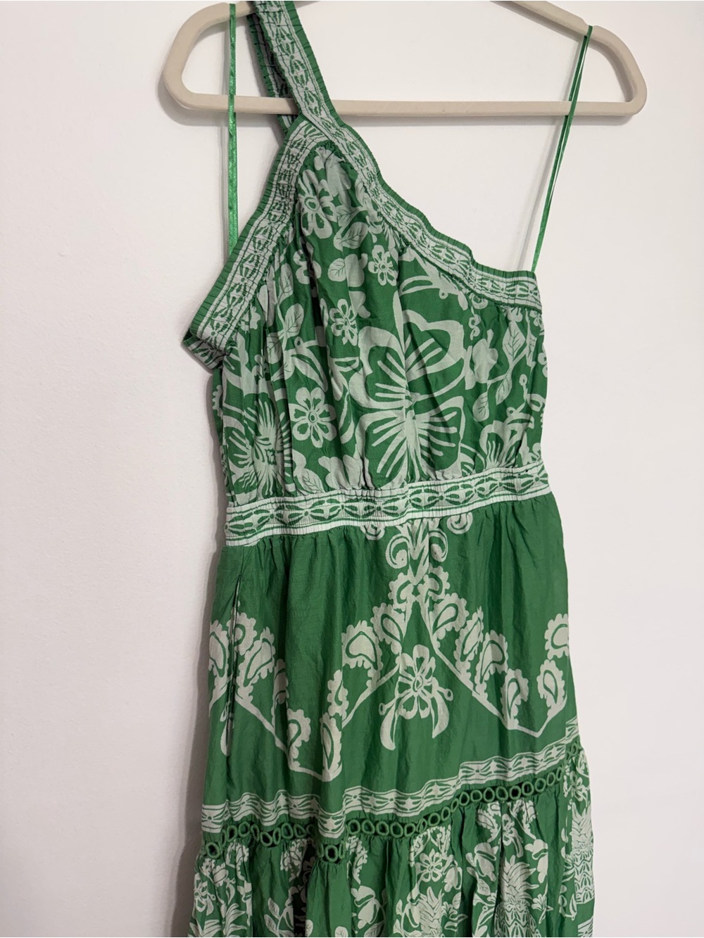 FARM Rio Green One-Shoulder Floral Maxi Dress - Picture 8 of 9